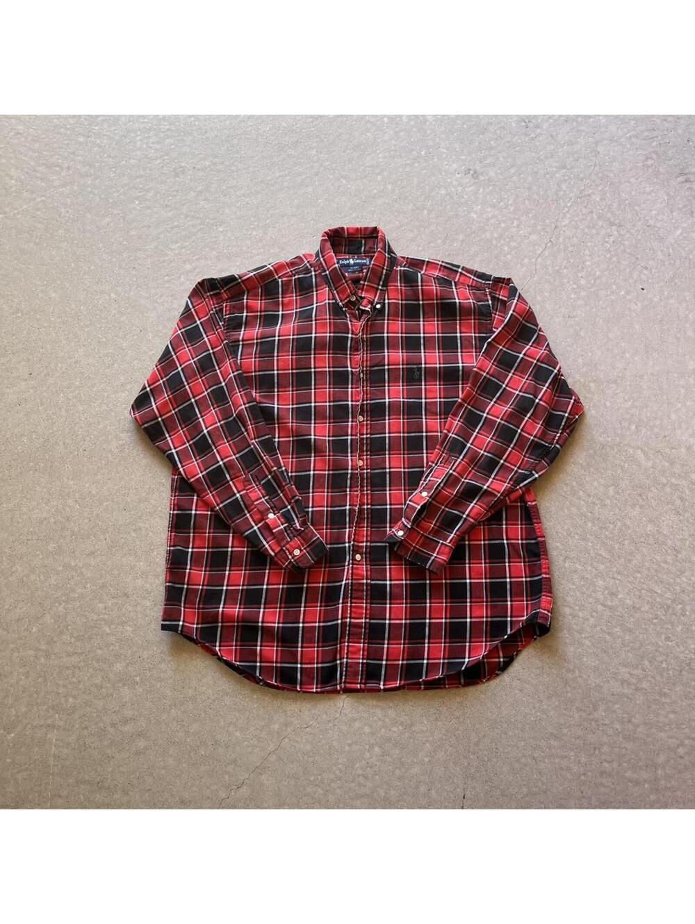Vintage 90s Polo Ralph Lauren Plaid Button Up Shirt